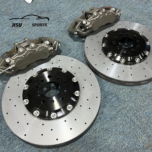 Étriers de frein forgés à 6 pistons avec kit de disques en carbone-céramique à fibres longues pour <span class=keywords><strong>Golf</strong></span> GTI EVO6 EVO10 <span class=keywords><strong>GOLF</strong></span> <span class=keywords><strong>R</strong></span> 18/19 pouces - Product Image 3