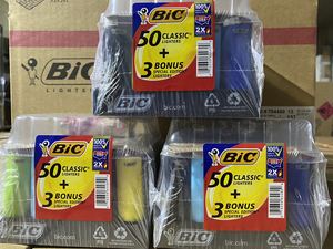 Encendedores Desechables Bi Classic Maxi, Ligeros, de Plástico, para Cigarros y Cigarrillos, Bandeja de 50 Unidades + 3 Regalos Especiales para Barbacoas y Fiestas - Product Image 4