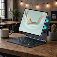 Nouveau clavier magique à fonction pavé tactile, très vendu, pour Huawei MatePad Pro 12.2" 2024-2025, magnétique flottant sans fil, rétroéclairage 7-RGB