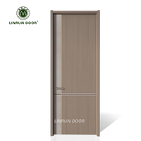 Porte en bois à densité moyenne à bas prix avec cadre, pour maison, hôtel, villa, usine – Vente en gros