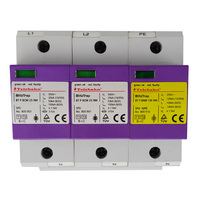 Parafoudre triphasé AC Telebahn TUV/CE/RoHS T1+T2 230V/400V 25kA/100kA 3P pour protection contre les surtensions basse tension TN-C
