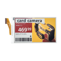 Etiqueta de estante electrónica de 3,97 pulgadas, etiqueta de precio Digital ESL, pantalla de 4 colores, pantalla de papel electrónico, pantalla inteligente Eink