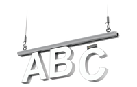 Abcmix DIY Top Track LED Light Letters ABS Sign Light Box Dimmable 2-Year Warranty CE Certified 6500K DC12V Office Christmas