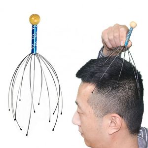 Custom Scalp for Stress Relief Body Relaxing Octopus Wooden Bead Handheld Head <b>Massager</b> - Product Image 5