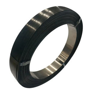 Bande de cerclage en acier laminé à froid professionnel Q235, norme ASTM, peinte en noir, cirée, haute résistance à la traction 600-980Mpa, marque HUILI - Product Image 1