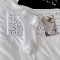 Chaussettes ultra-fines à nœud papillon tridimensionnelles - Chaussettes courtes en tube, sensation de fraîcheur estivale, chaussettes à dentelle à bouche lâche, chaussettes tendance