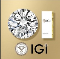Diamante cultivado en laboratorio de alta calidad de 0.60 quilates, certificado por IGI, con corte excelente y claridad E VVS1, precio de fábrica al por mayor, corte redondo brillante.
