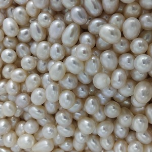 Perlas de Agua Dulce Sueltas al por Mayor, Perlas de Alta Calidad en Forma de Grano de Arroz, Color Blanco y Rosa, Perlas en Forma de Gota de Agua - Product Image 4