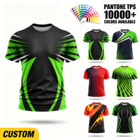 T-shirt à manches courtes pour homme avec impression par sublimation personnalisée ODM OEM, imprimé rayé, impression 3D sur toute la surface pour maillot de football