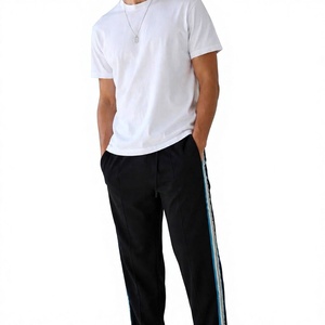 T-shirt décontracté à col rond pour homme, coupe classique, en coton respirant, manches courtes, logo imprimé personnalisé, vêtements en gros - Product Image 4