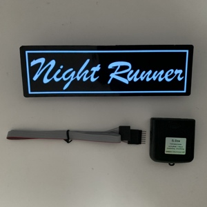 Adesivi Luminosi Night Runner 5 Stelle, Insegna LED per Auto, Adesivi Luminosi per Finestrini, Pannello Luminoso <span class=keywords><strong>JDM</strong></span>, Adesivi Revocabili - Product Image 5