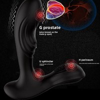 Articles pour adultes : Masseur de prostate masculin, télécommande sans fil pour homme et femme, plug anal électrique vibrant, jouet sexuel