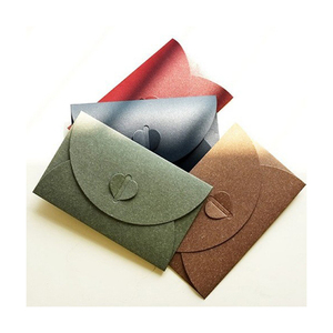 Sáng Tạo Gấp Đầy Màu Sắc Thiệp Chúc Mừng Thẻ Bao Bì Ngọc Trai Giấy Nhỏ Phong Bì Với Tình Yêu Trái Tim Khóa - Product Image 1