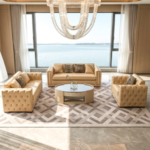 Set di <span class=keywords><strong>Divani</strong></span> Reclinabili in Pelle di Lusso Moderno, 1 2 3 Posti, Trapuntato, per Soggiorno <span class=keywords><strong>e</strong></span> Sala da Pranzo, in Vera Pelle Italiana - Product Image 1