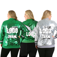 Personnalisé 2025 nouveauté noir vert Philadelphie Gear jeu jour Fans peau de mouton coupe-vent imperméable moto Sequin vestes