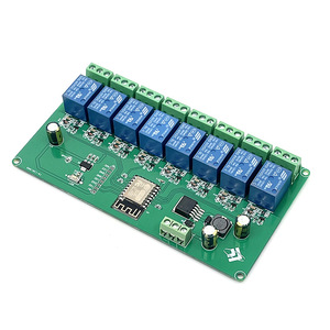 บอร์ดพัฒนาโมดูลรีเลย์ ESP8266 WIFI 8CH พร้อมแหล่งจ่ายไฟ 5V 7V-28V สำหรับรีโมทคอนโทรล ใช้ชิป ESP-12F - Product Image 1