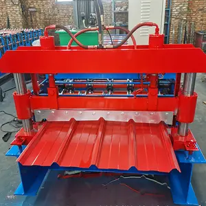 1350mm Feeding Width 0.4mm Color Steel Sheet Trapezoidal Roof Tile Making Machine Tr7 Roofing Sheet Machine