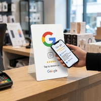 CR80 Plastik Programmierbare Scan-NFC NT213 N TAG 215 N TAG 216 Google Review NFC-Karte