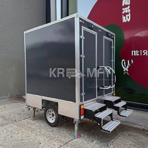 Outdoor <b>Toilet</b> and Shower Two-Stall <b>Portable</b> Restroom Bathroom Trailer Mobile <b>Toilets</b> for Wedding Rental Apartment Use - Product Image 5