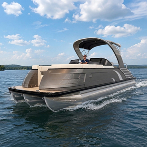 Bote Pontón de Pasajeros de 20 pies / 22 pies / 25 pies / 27 pies con Motor y <span class=keywords><strong>Remolque</strong></span> para Proyectos de Turismo, Hostelería y <span class=keywords><strong>Alquiler</strong></span> en Marinas - Product Image 2