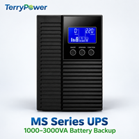 Système d'alimentation sans interruption hors ligne et en ligne MS Series 1000VA 2000VA 3000VA, prix usine, 220V