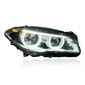 SJC suku cadang mobil pasang dan mainkan, lampu depan LED untuk BMW 5 Series F10 F18 2011-2017 perakitan lampu depan