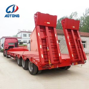 <span class=keywords><strong>Semi</strong></span>-<span class=keywords><strong>remorque</strong></span> surbaissée à trois essieux <span class=keywords><strong>avec</strong></span> essieux de 13 tonnes, <span class=keywords><strong>remorque</strong></span> surbaissée 80T pour le transport d'excavatrices sur chenilles de 20 à 30 tonnes - Product Image 3