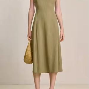 Nouvelle Arrivée OEM Robe Mini Tendance Élégante Modeste Vintage Mode Vente en Gros Robe Longue de Soirée en Coton pour Femme - Product Image 2