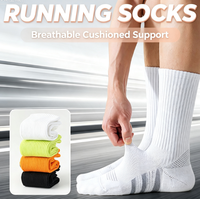 Chaussettes de course personnalisées en gros Coolmax respirantes, douces, confortables, à séchage rapide, avec soutien de la voûte plantaire, chaussettes premium pour hommes et femmes
