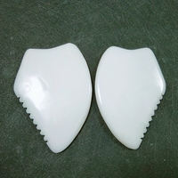 HZ Outils de Gua Sha 100% naturels en jade (jade blanc, améthyste, jade vert) pour le visage et le corps, marque privée, pour le soin de la peau