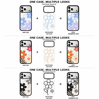 Coque de téléphone magnétique amovible à double plaque arrière imprimable UV pour iPhone 18 17 16 15 Pro Max – Personnalisable et tendance avec coque arrière remplaçable
