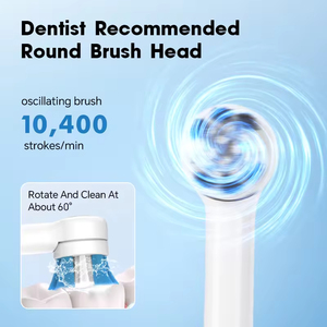 60 °   Cepillo de Dientes Sónico Oscilante de Doble Movimiento Swing Deep Clean Brightening, Cepillo de Dientes Eléctrico con Vibración - Product Image 4