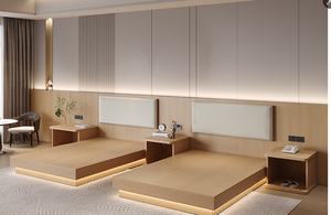 Ensembles de Chambres à Coucher de Luxe Personnalisés en Contreplaqué Cinq Étoiles pour Hôtels Modernes - Product Image 5