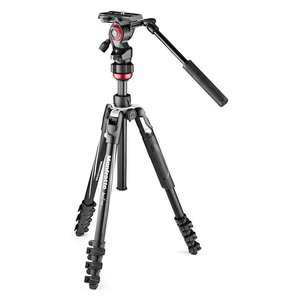 Trépied avec tête 4 kg BEFREE Live avec tête vidéo et verrous à levier Noir et Argent MVKBFRL LIVE - Product Image 1