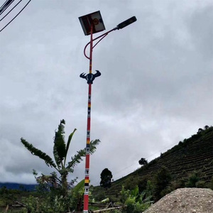 Bull-<b>Head</b> Solar Street Light 6 7 8 Meter High Power LED Road Lighting Outdoor Rural Engineering <b>Style</b> - Product Image 4