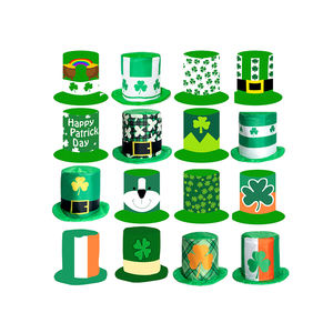 Disfraz de San Patricio, Sombrero de Duende, Barba, Accesorio para Fiesta, Cosplay, Gorra, Trébol Irlandés, Verde, Día de San Patricio, Sombrero Irlandés - Product Image 5