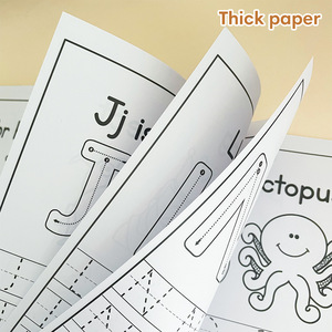 <span class=keywords><strong>Libro</strong></span> <span class=keywords><strong>da</strong></span> <span class=keywords><strong>colorare</strong></span> personalizzato per bambini con alfabeto dalla A alla Z, materiale educativo per la prima infanzia, apprendimento delle parole inglesi, stampa offset su carta - Product Image 3