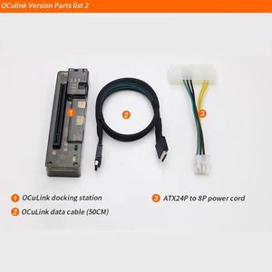 GPU Dock PCIe 4,0 X4 de alta velocidad para Mini PC Notebook Laptop a estación de acoplamiento de tarjeta gráfica de video externa <span class=keywords><strong>M</strong></span>.2 <span class=keywords><strong>M</strong></span> Key to OCuLink - Product Image 2