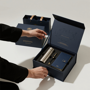 Bộ quà tặng doanh nghiệp cao cấp, thiết kế in ấn tùy chỉnh, sổ tay quảng cáo, quà tặng cho nhân viên mới, hộp giấy quà tặng trống - Product Image 2