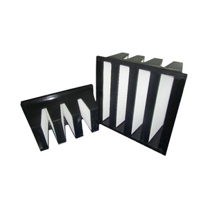 Filtro de aire de alto flujo con marco de plástico tipo V para sala limpia - Product Image 2