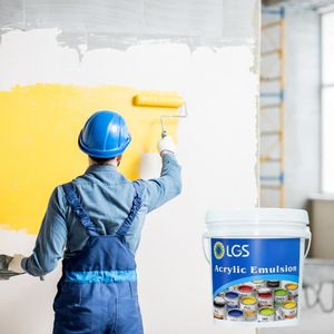 Emulsión de copolímero acrílico a base de agua, fórmula no tóxica y ecológica, aplicación para revestimientos de paredes interiores y exteriores. - Product Image 3