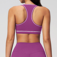 Soutien-gorge de yoga en nylon en gros, débardeur de sport dos nu en forme de I, sous-vêtements de sport pour la course en extérieur pour femmes