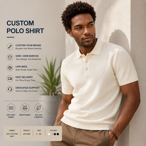 Camiseta Polo Personalizada para Hombre, Manga Corta, Color Sólido, Tejido Transpirable, Servicio OEM ODM - Product Image 1