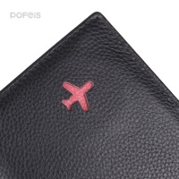 Dompet paspor, dompet paspor, aksesori perjalanan kulit PU penghalang RFID, penutup paspor dengan Logo murah