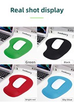 Repose-poignets ergonomique en silicone G01 pour souris de jeu, design 3D confortable AI, épaisseur 2 mm, 220x180 mm, personnalisable OEM, directement de l'usine