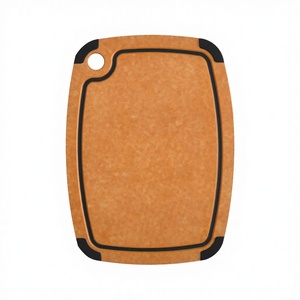 Tabla de Cortar Rectangular de Fibra de Madera FWE-001 de Falak World Export, Apta para Lavavajillas, Antibacteriana, 0.6 cm de Grosor, con Mango de Madera Antideslizante - Product Image 1
