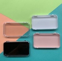 Boîtes de rangement en acrylique personnalisées avec logo pour ongles à presser, emballage d'ongles faits à la main, boîte en plastique transparente