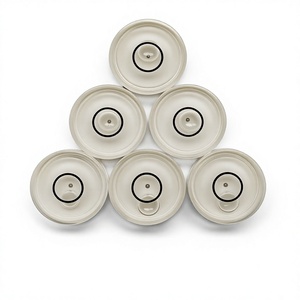 Nivel de burbuja de plástico blanco 24x7 con indicador horizontal para herramientas de medición - Product Image 5