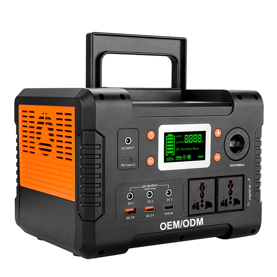 Мобильный банк питания на солнечной батарее 600 Вт OEM ODM, оптовая продажа с фабрики, портативная мобильная станция для хранения энергии, зарядная станция