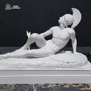 Célèbre Sculpture Monumentale Grecque Statue d'Achille en Marbre Blanc à Vendre - Product Image 3